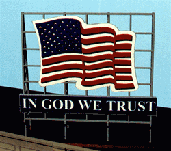 Blair Line 2520 Laser-Cut Wood Billboard Kits Large for HO S & O Patriotic US Flag Includes 4 Slogans 184-2520