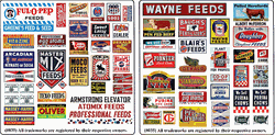 Blair Line 35 N Printed Advertising Signs Vintage Feed & Seed Signs