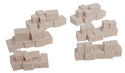 Bar Mills 2009 HO Wooden Crate Stack Unpainted Pkg 6