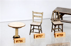 Banta Modelworks 718 O Bent Back Chairs 8Pc Kit