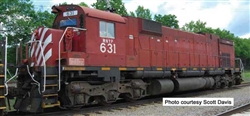 Bowser 24879 HO Montreal Locomotive Works M630 Standard DC Executive Line Western New York & Pennsylvania 631 Ex-Canadian Pacific Red