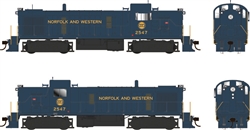 Bowser 25220 HO Alco RS3 Phase 3 DC Norfolk & Western #2554