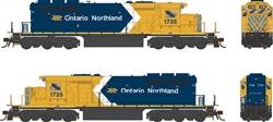 Bowser 25338 HO GMD SD40-2 LokSound 5 and DCC Executive Line Ontario Northland #1735