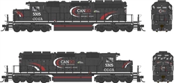 Bowser 25345 HO GMD SD40-2 Standard DC Executive Line Cando Rail Services #5305