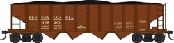 Bowser 38041 N PRR Class H21a 4-Bay Hopper Pennsylvania 197201 Tuscan Early Lettering