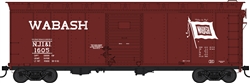 Bowser 42462 HO 40' Single-Door Steel Boxcar Wabash NJI&I 1618 Flour Loading Flag Logo