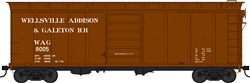 Bowser 42464 HO 40' Single-Door Steel Boxcar Wellsville Addison & Galeton 8005