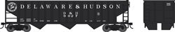 Bowser 42479 HO 70-Ton 14-Panel 3-Bay Hopper Delaware & Hudson 9027 Bridge Line Logo