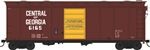 Bowser 43153 HO 40' Single-Door Boxcar w/Roof Hatches Central of Georgia #6165