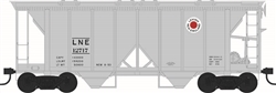 Bowser 43274 HO 70-Ton 2-Bay Covered Hopper w/Open Sides Lehigh & New England #12717