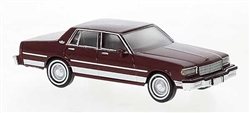 Brekina 19701 HO 1987 Chevrolet Caprice Sedan Assembled Maroon White