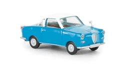 Brekina 27850 HO 1957-1960s Goggomobile Coupe Assembled Blue White