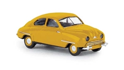 Brekina 28604 HO 1949-1956 Saab 92 2-Door Assembled Yellow