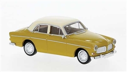 Brekina 29229 HO 1956-1969 Volvo Series 120 Amazon 4-Door Assembled Yellow Ivory