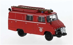 Brekina 35802 HO 1959 Opel Blitz LF 8 Passenger Van Assembled Kassbohrer Plant Fire Brigade German Lettering