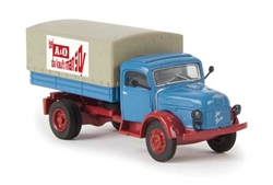 Brekina 58047 HO 1955-1968 Steyr 480 Low-Side Delivery Truck Tarp Cover Assembled A&O German