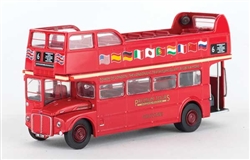 Brekina 61102 HO AEC Routemaster Double-Deck Bus with Open Roof Assembled City Sightseeing Berlin Germany