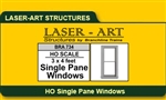 Branchline 734 HO Windows Laser-Art Single-Pane 36 x 48" Pkg 6