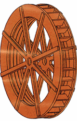 Branchline 788 HO Grist Mill Water Wheel Kit