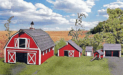 Branchline 850 N Barn & Outbuildings Laser Art Kit