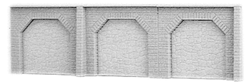 Brawa 2700 N Enclosed Stone Arch Wall 4-3/4 x 2" 