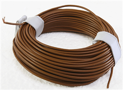 Brawa 3104 33' Solid Stranded Copper Wire Brown