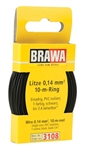 Brawa 3108 33' Solid Stranded Copper Wire Black