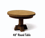 B.T.S. 23022 HO Round Table Laser-Cut Wood Kit Pkg 4 48" 