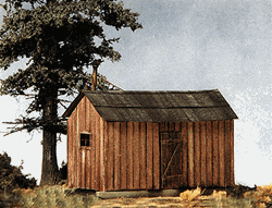 B.T.S. 27425 HO Logging Bunkhouse Kit Pkg 3