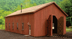 B.T.S. 27486 HO McCabe Lumber Rail Facility Series Kit Laser Car Repair Shop Standard Gauge