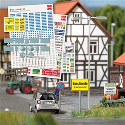 Busch 1173 HO Buschheid Region Germany Scenery Signs & Accessories