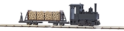 Busch 12011 HOn2 Freight Set w/Decauville Typ 3 0-4-0T 3V Battery Powered Feldbahn Steam Loco w/Log Car