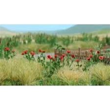 Busch 1255 HO Poppies Kit Plastic Parts for 80 Plants