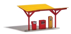 Busch 1917 HO Minol Gas Station Laser-Cut Kit