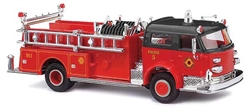 Busch 46018 HO 1968 American LaFrance Closed-Cab Pumper Assembled Fire Department