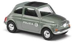 Busch 48730 HO 1965 Fiat 500 F Station Wagon with Sunroof Assembled Italian Police Italian Lettering