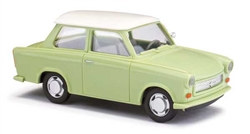 Busch 53106 HO 1975 Trabant P601 2-Door Assembled Light Green, White