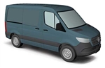 Busch 53401 HO 2018 Sprinter Cargo Van with Short Wheelbase Assembled Gray