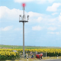 Busch 5401 HO Cell Tower w/Flashing Warning Light 14-16V 6-7/8" Tall