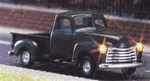 Busch 5643 HO 1950 Chevy Pickup Truck w/Working Lights 14-16V AC/DC