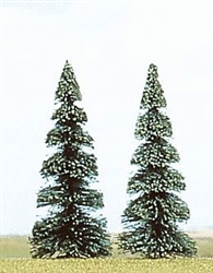 Busch 6105 Pine Trees 4-5/16" Pkg 2