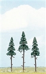 Busch 6114 Spruce Trees 4 - 4-1/2" Pkg 3
