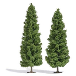 Busch 6124 HO Larch Trees 7-1/4 and 7-7/8" Pkg(2)