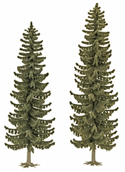 Busch 6134 HO Spruce Trees Pkg 2