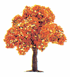 Busch 6623 N Trees Deciduous Blooming 1-3/4" Tall