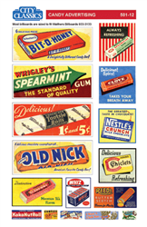 City Classics 50112 HO Candy Advertising Signs Set #1