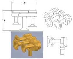 Cal Scale 667 HO Nathan Air Horn M3H