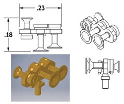 Cal Scale 670 HO Nathan Air Horn M3HR4