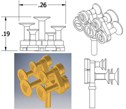 Cal Scale 673 HO Nathan Air Horn M5H