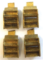 Cal Scale 689 HO Straight-Sided Passenger Car Steps Brass Pkg 4